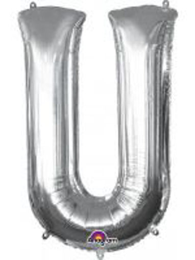 Picture of SILVER LETTER U FOIL BALLOON